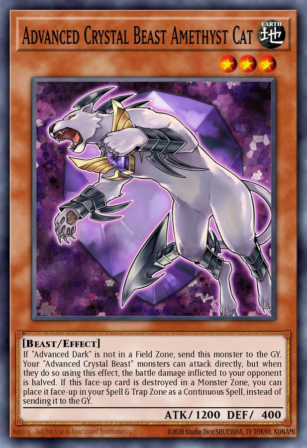 Advanced Crystal Beast Amethyst Cat
