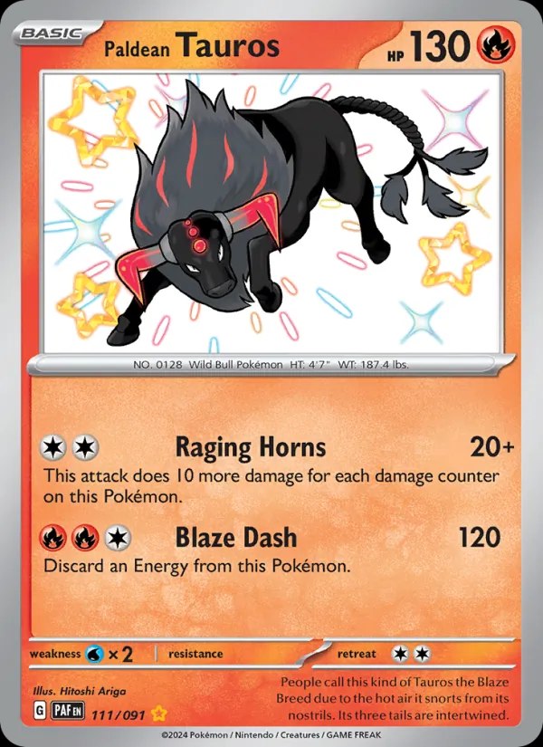 Paldean Tauros - 111/091