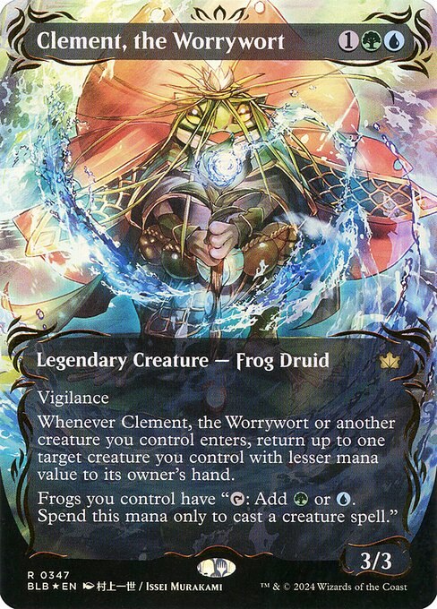 Clement, the Worrywort (Borderless) (Raised Foil)