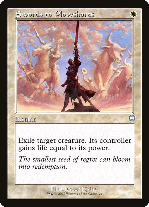 Swords to Plowshares (Retro Frame)