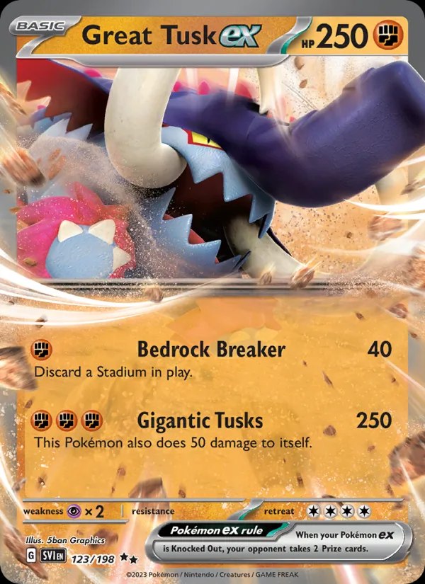 Great Tusk ex - 123/198