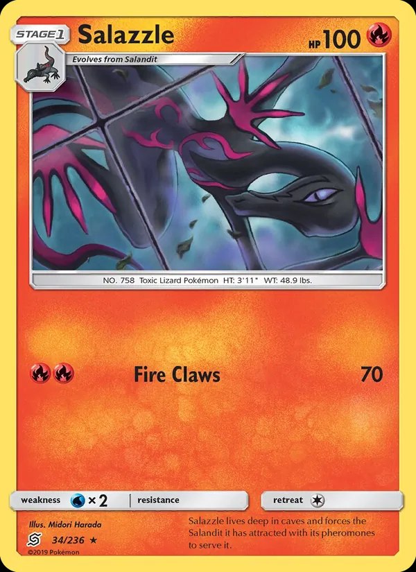 Salazzle - 34/236 (#49 Charizard Stamped)