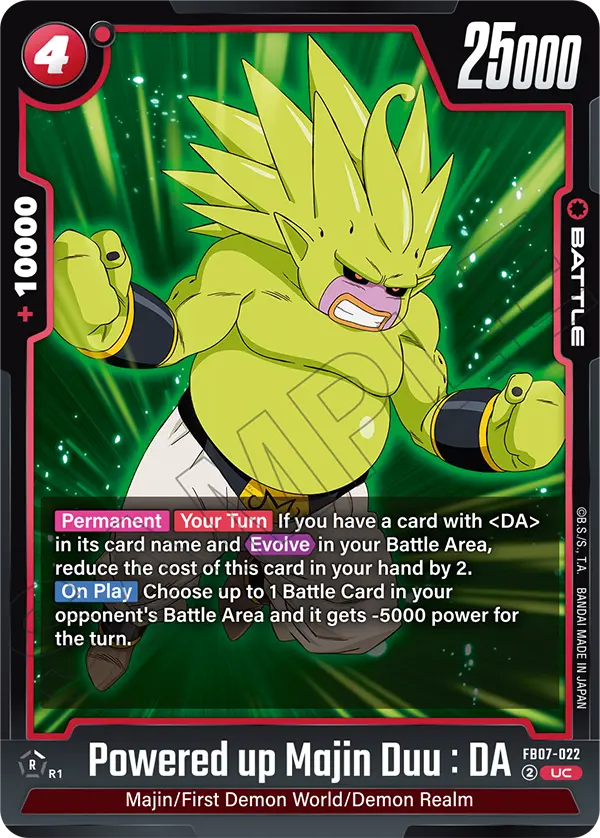 Powered up Majin Duu : DA (FB07-022) [Fusion World]