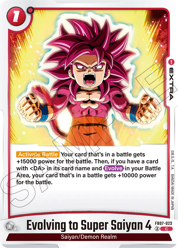 Evolving to Super Saiyan 4 (FB07-023) [Fusion World]
