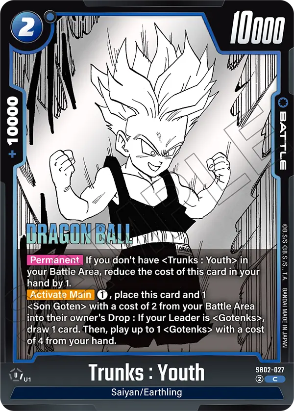 Trunks : Youth (SB02-027) [Fusion World]