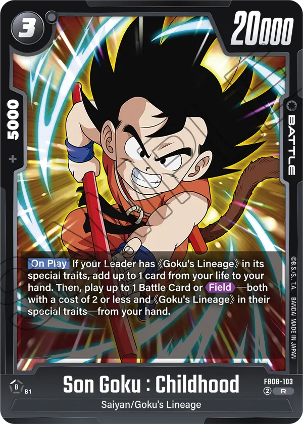 Son Goku : Childhood (FB08-103) [Fusion World]