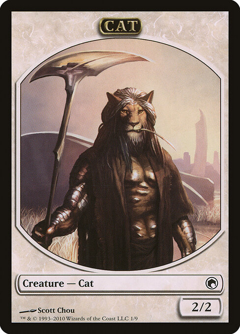 Cat Token (White 2/2) — Representative image. Exact edition/artwork/language not yet verified.