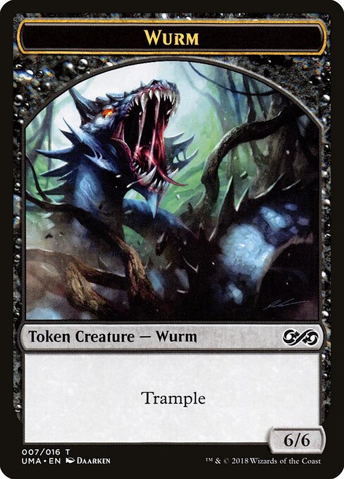 Wurm Token (Black 6/6 Trample)