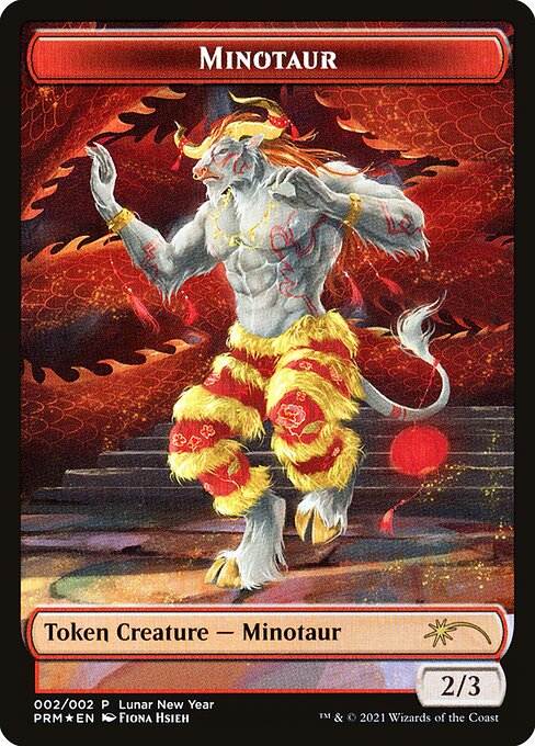 Minotaur Token (Red 2/3)