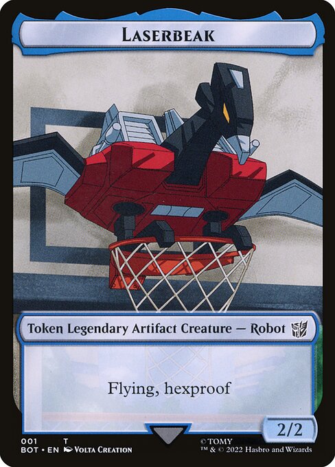 Laserbeak Token (Blue 2/2)