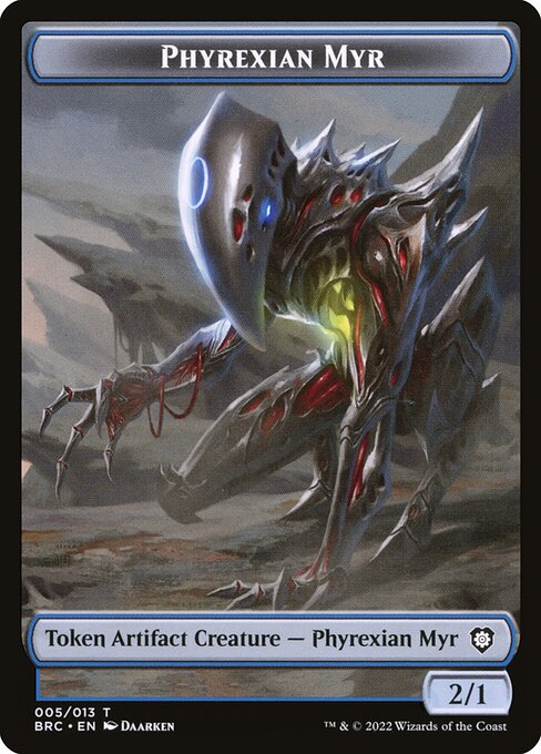 Phyrexian Myr Token (Blue Artifact 2/1)
