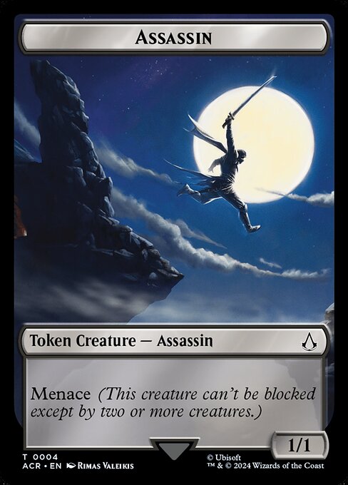 Assassin Token (Black 1/1 Menace)