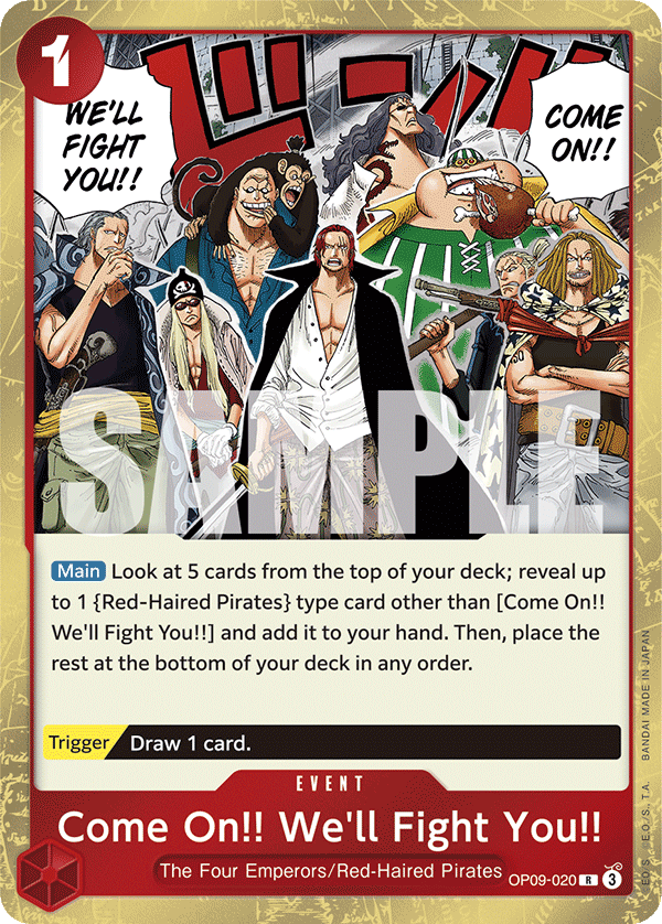 Come On!! We'll Fight You!! (OP09-020)