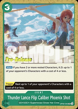 Thunder Lance Flip Caliber Phoenix Shot (OP09-040)
