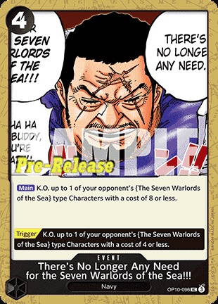 There's No Longer Any Need for the Seven Warlords of the Sea!!! (OP10-096)