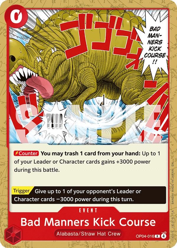 Bad Manners Kick Course (OP04-016)