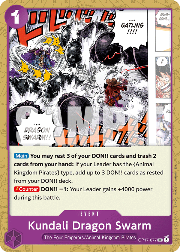 Kundali Dragon Swarm (OP17-077)