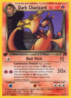 Dark Charizard [Nail Flick | Continuous Fireball]