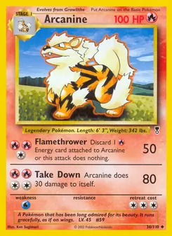 Arcanine [Flamethrower | Take Down]