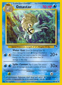Omastar [Water Gun | Spike Cannon]