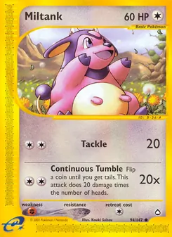 Miltank [Tackle | Continuous Tumble]