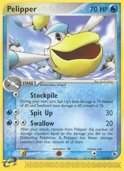 Pelipper [Stockpile | Spit Up | Swallow]