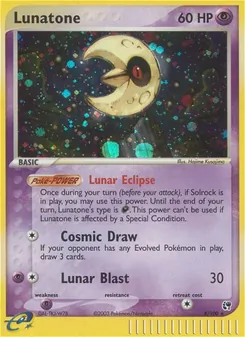 Lunatone [Lunar Eclipse | Cosmic Draw | Lunar Blast]