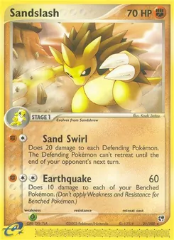 Sandslash [Sand Swirl | Earthquake]