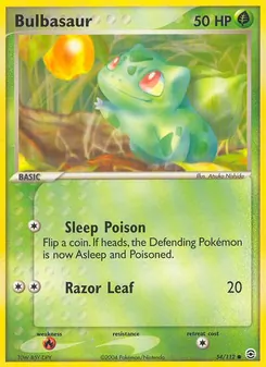 Bulbasaur [Sleep Poison | Razor Leaf]