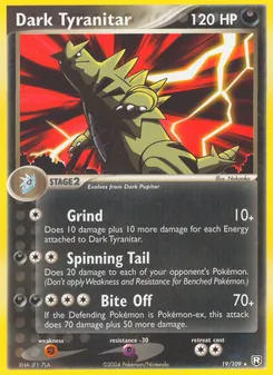 Dark Tyranitar [Grind | Spinning Tail | Bite Off]