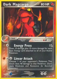 Dark Magcargo [Energy Press | Linear Attack]