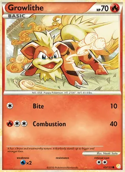 Growlithe [Bite | Combustion]