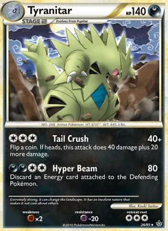 Tyranitar [Tail Crush | Hyper Beam]