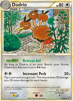 Dodrio [Retreat Aid | Incessant Peck]