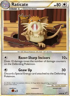 Raticate [Razor-Sharp Incisors | Gnaw Up]