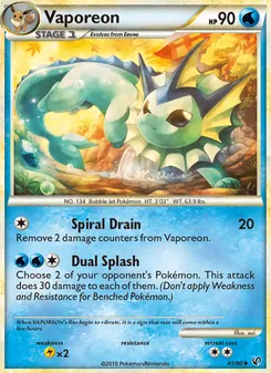 Vaporeon [Spiral Drain | Dual Splash]