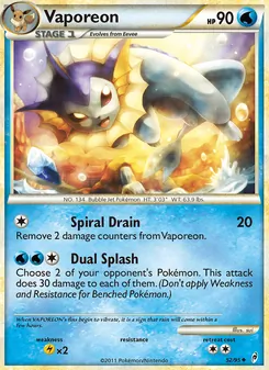 Vaporeon [Spiral Drain | Dual Splash]