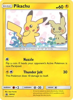 Pikachu [Nuzzle | Thunder Jolt]