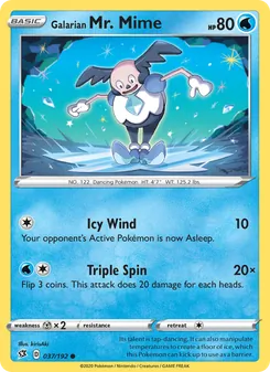 Galarian Mr. Mime [Icy Wind | Triple Spin]