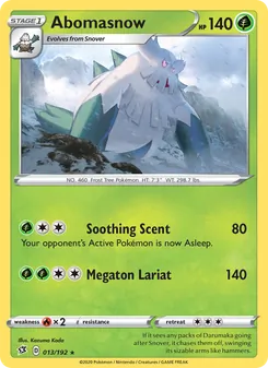 Abomasnow [Soothing Scent | Megaton Lariat]