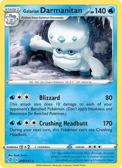 Galarian Darmanitan [Blizzard | Crushing Headbutt]