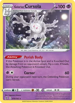 Galarian Cursola [Perish Body | Corner]