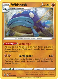 Whiscash [Submerge | Earthquake]