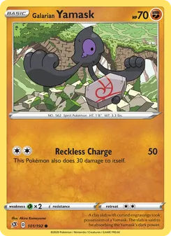 Galarian Yamask [Reckless Charge]