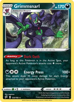 Grimmsnarl [Dark Oath | Energy Press]
