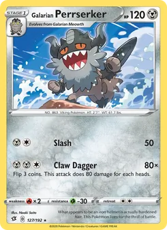 Galarian Perrserker [Slash | Claw Dagger]