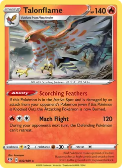 Talonflame [Scorching Feathers | Mach Flight]