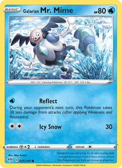 Galarian Mr. Mime [Reflect | Icy Snow]