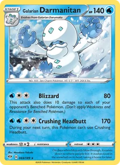 Galarian Darmanitan [Blizzard | Crushing Headbutt]