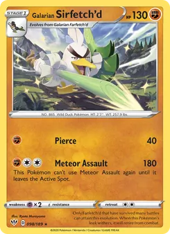Galarian Sirfetch'd [Pierce | Meteor Assault]